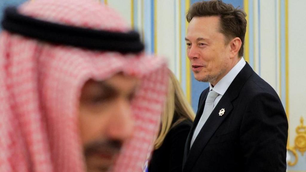 Musk joins Trump at VIP lunch in Saudi Arabia on first leg of major diplomatic tour