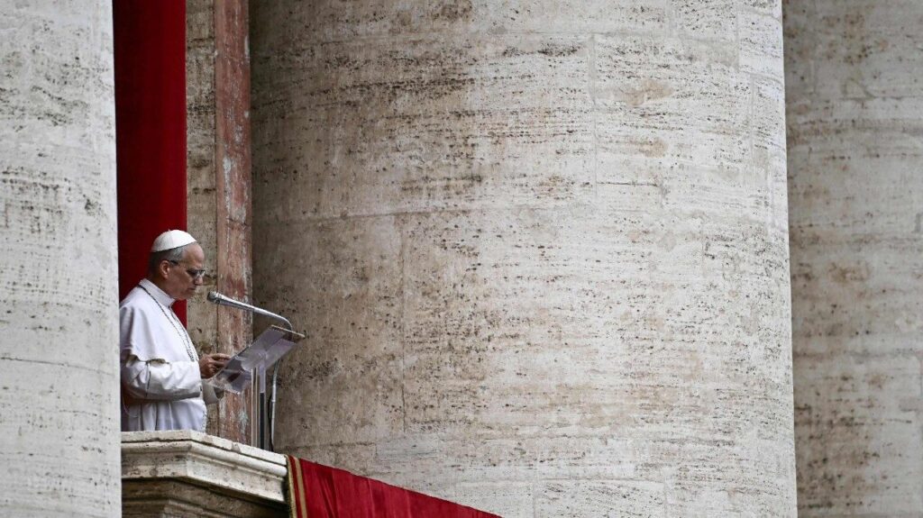 Pope Leo XIV at his Regina Coeli