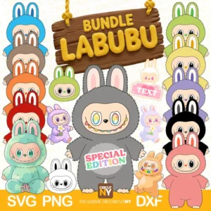 Labubu SVG PNG DXF Bundle