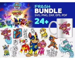 Mighty Pups Clipart Bundle